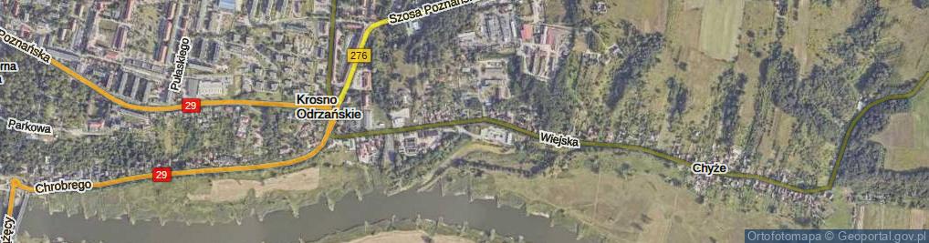 Zdjęcie satelitarne Wiejska ul.